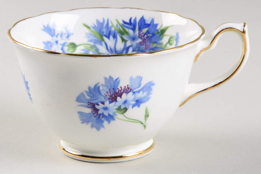 Cornflower Blue Footed Cup by Hammersley-1