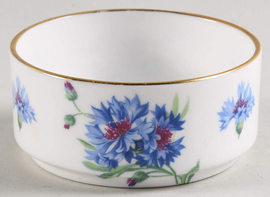 Cornflower Blue Stacking Mini Open Sugar Bowl by Hammersley-1
