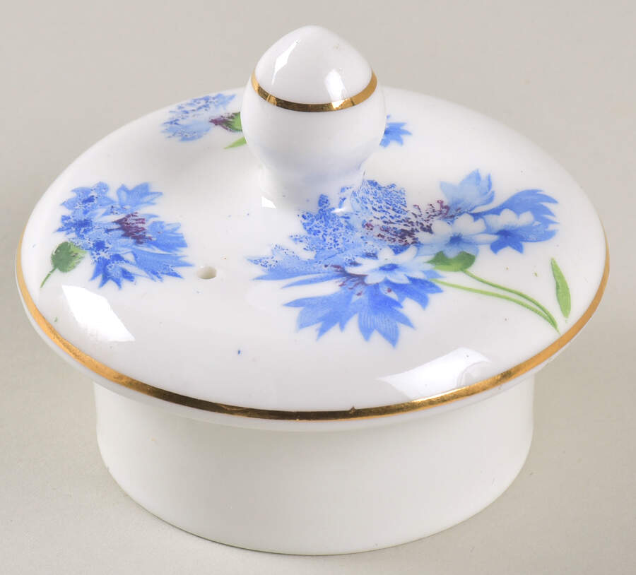 Cornflower Blue Lid for Coffee Pot by Hammersley-1