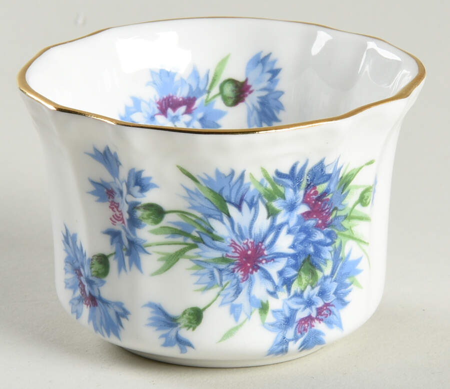 Cornflower Blue Individual Open Sugar Bowl by Hammersley-1