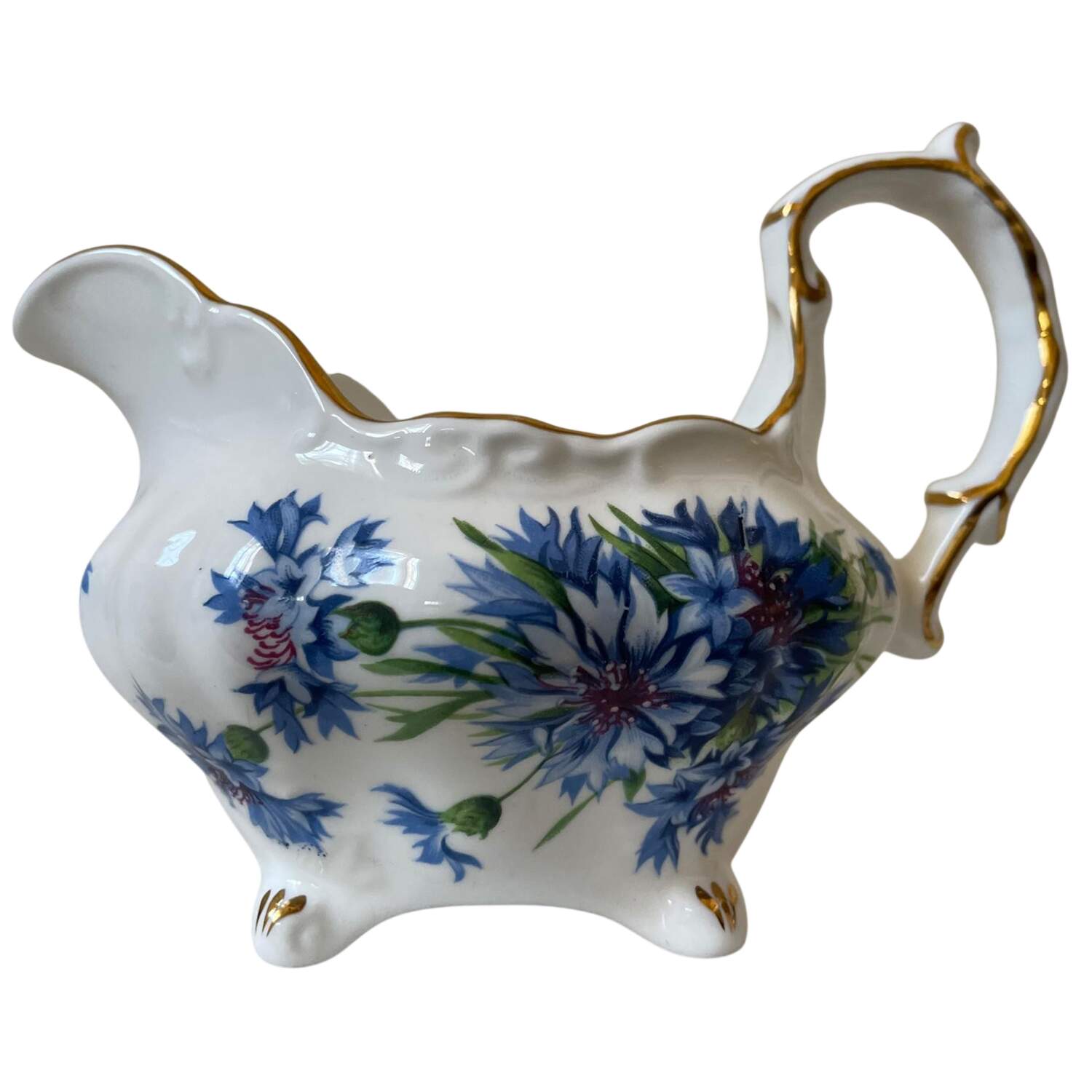 Cornflower Blue Gravy Boat by Hammersley-1