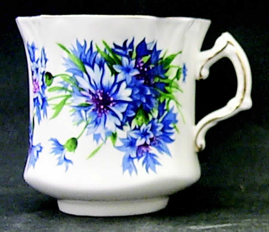 Cornflower Blue Flat Cup by Hammersley-1