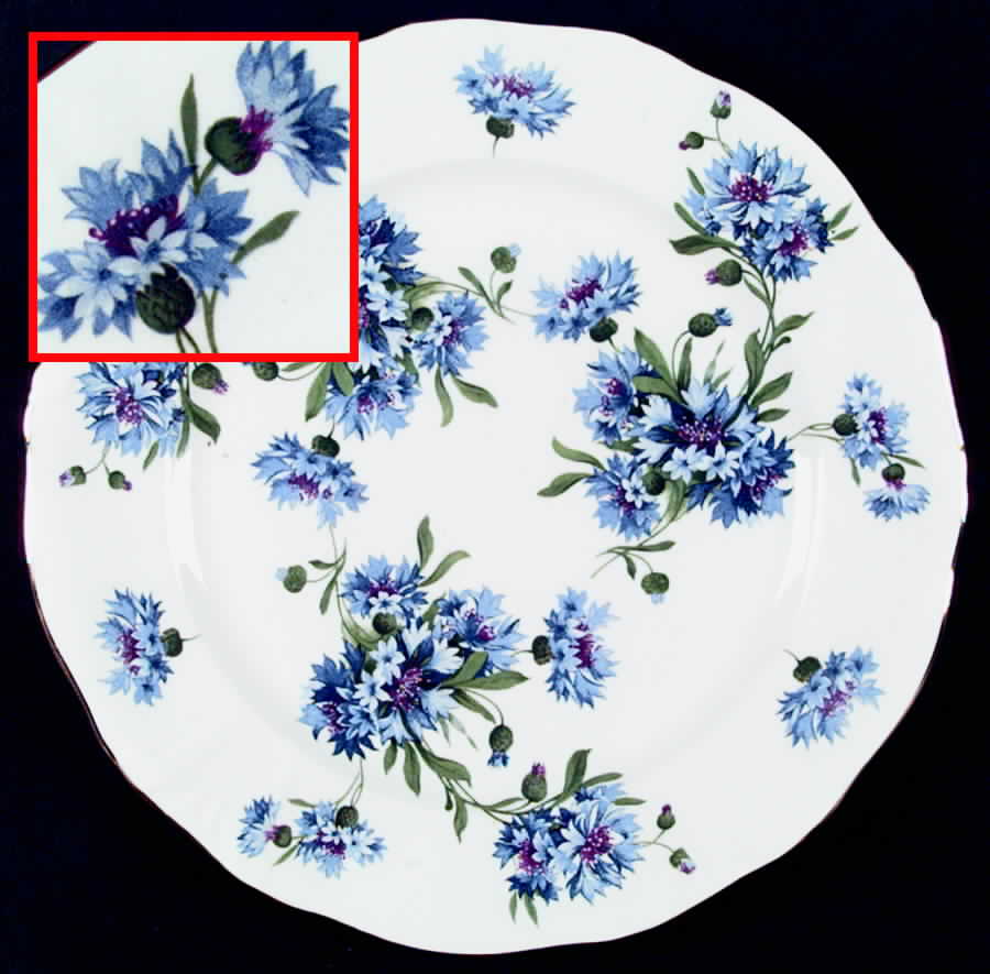Cornflower Blue Dinner Plate by Hammersley-1