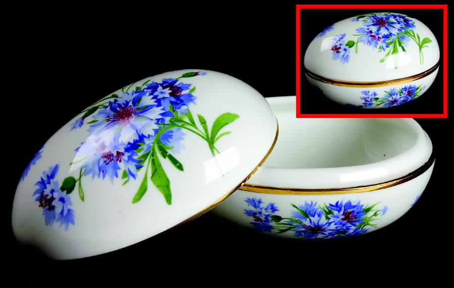 Cornflower Blue Large Egg Box & Lid by Hammersley-1