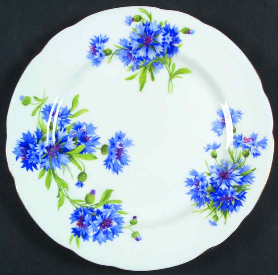 Cornflower Blue Salad Plate by Hammersley-1