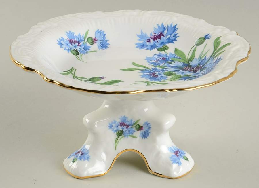 Cornflower Blue Round Compote (Height X Width) by Hammersley-1