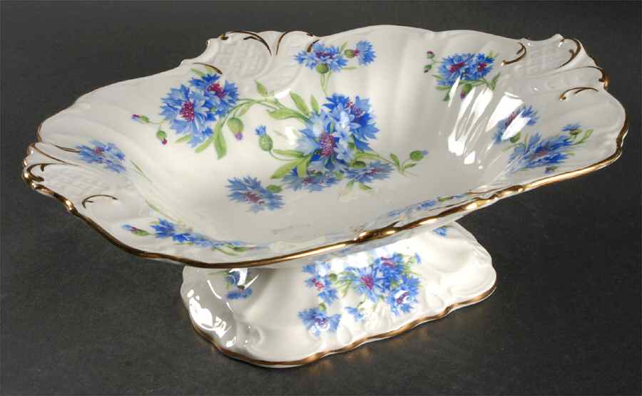Cornflower Blue Round Compote (Height X Width) by Hammersley-1