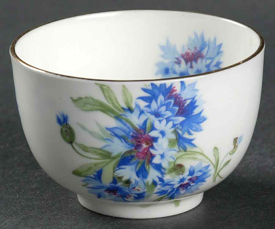 Cornflower Blue Mini Open Sugar Bowl by Hammersley-1