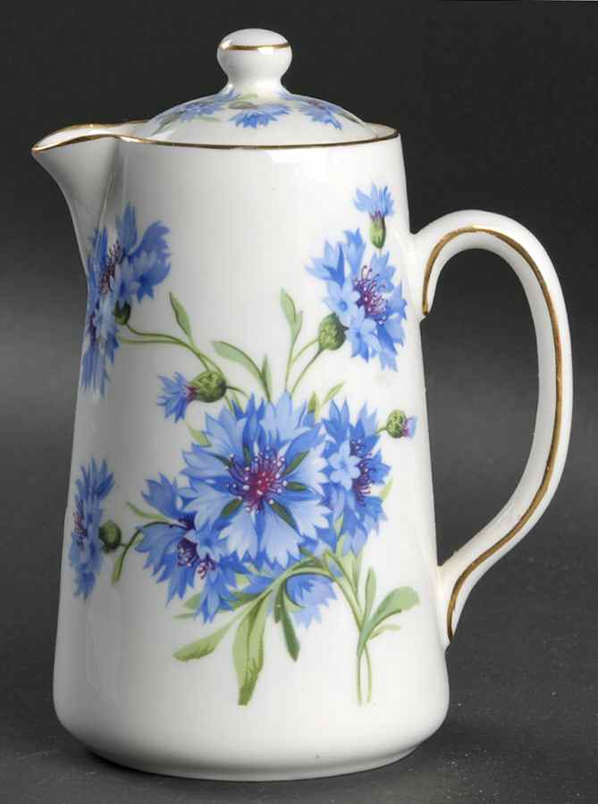 Cornflower Blue Large Syrup with Lid by Hammersley-1