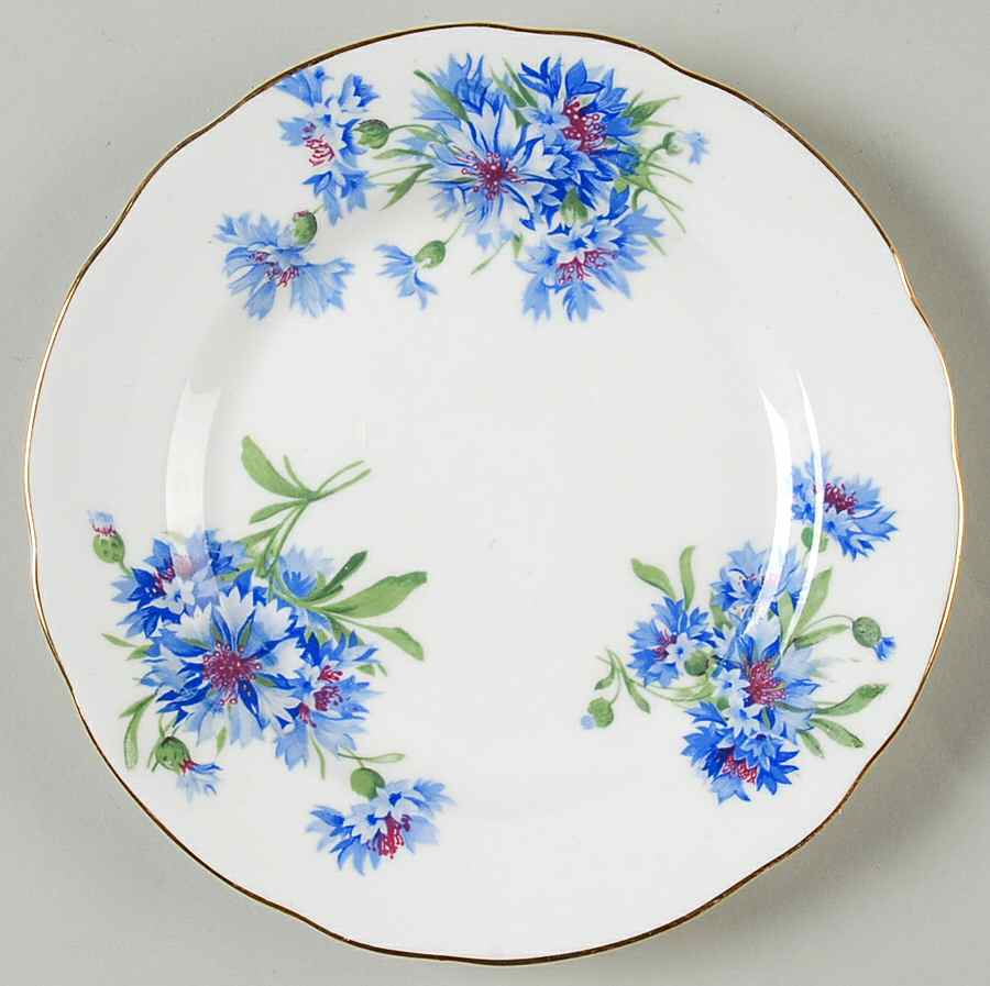 Cornflower Blue Dessert/Pie Plate by Hammersley-1