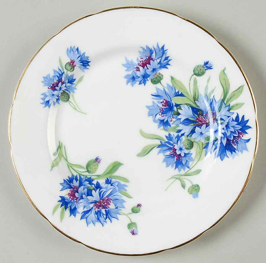 Cornflower Blue Bread & Butter Plate by Hammersley-1