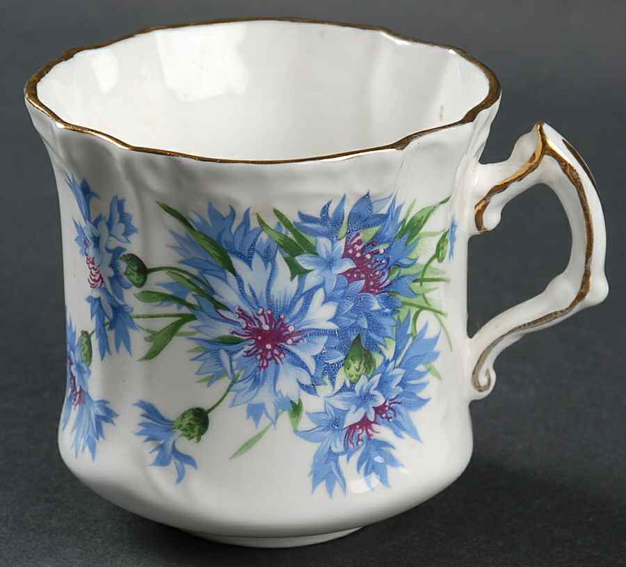 Cornflower Blue Flat Cup by Hammersley-1