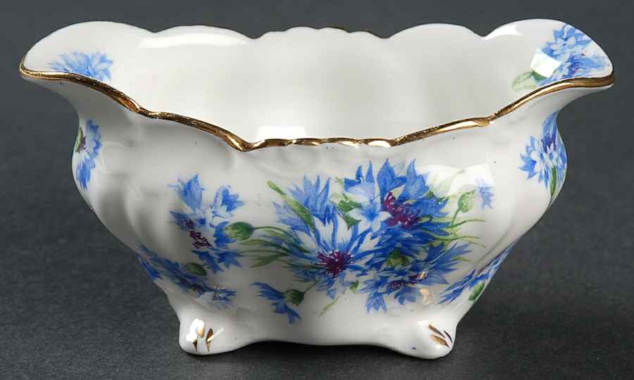 Cornflower Blue Mini Oval Open Sugar Bowl by Hammersley-1