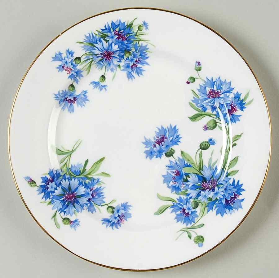Cornflower Blue Salad Plate by Hammersley-1