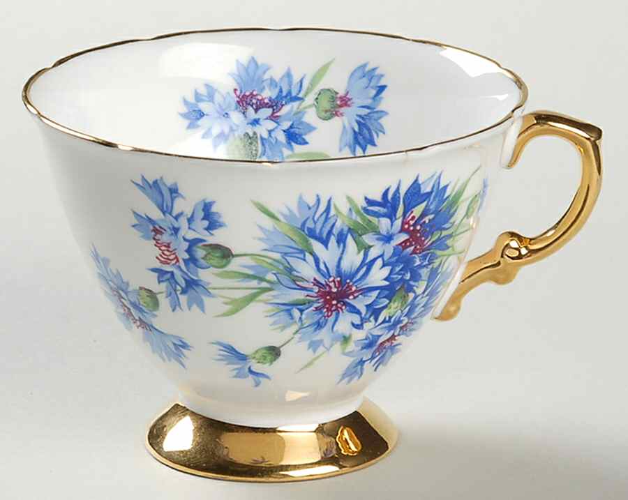 Cornflower Blue Footed Cup by Hammersley-1