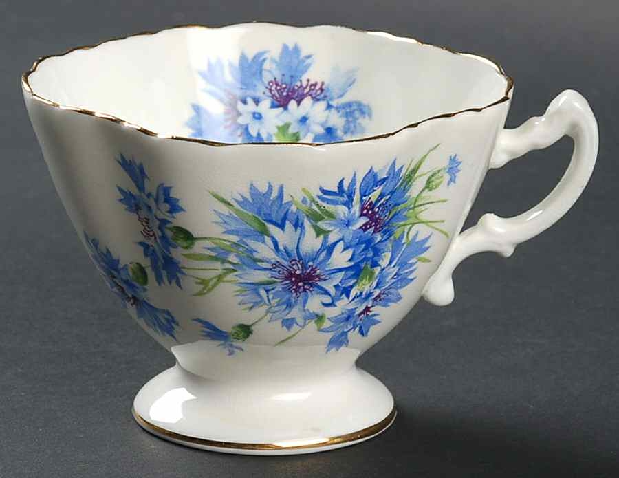 Cornflower Blue Footed Cup by Hammersley-1