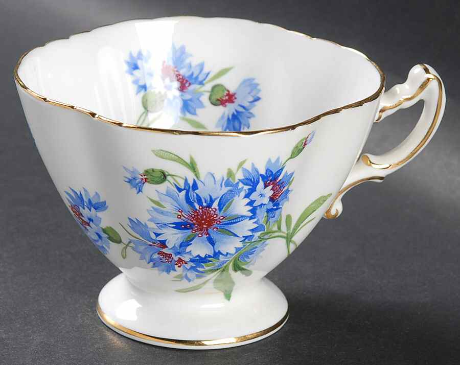 Cornflower Blue Footed Cup by Hammersley-1