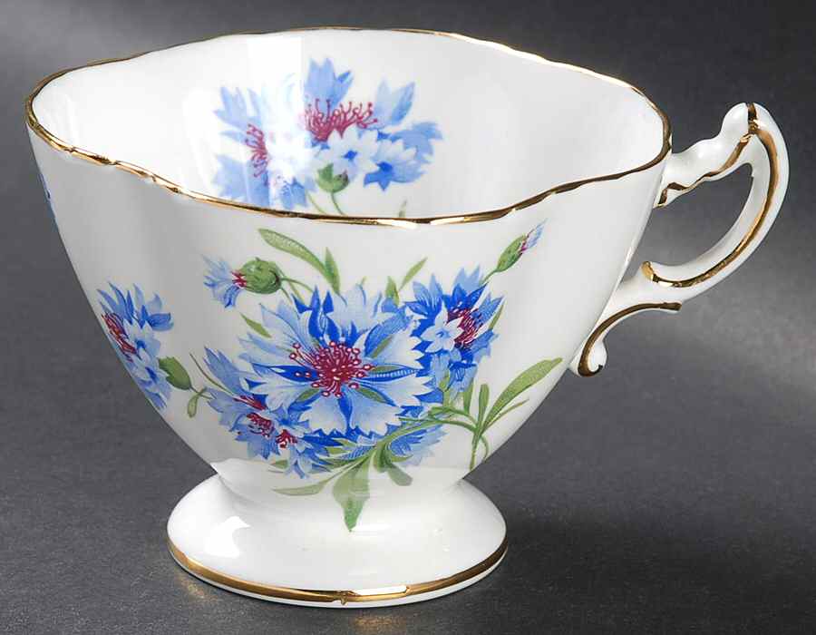 Cornflower Blue Footed Cup by Hammersley-1