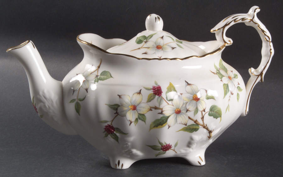 Dogwood Blossom Teapot & Lid by Hammersley-1