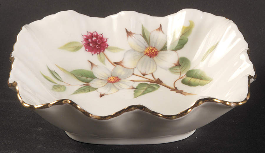 Dogwood Blossom 4" Square Sweet Meat by Hammersley-1