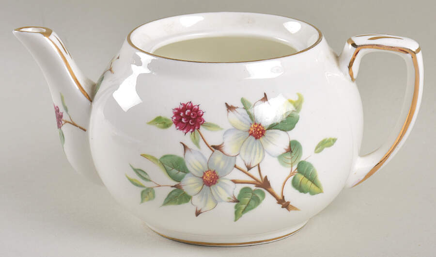 Dogwood Blossom Mini Stacking Teapot No Lid by Hammersley-1