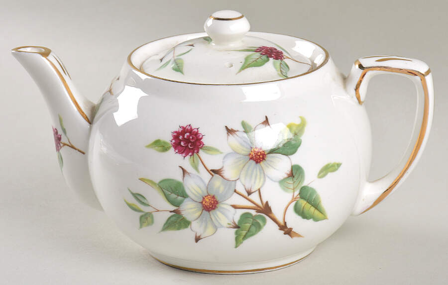 Dogwood Blossom Mini Stacking Teapot & Lid by Hammersley-1