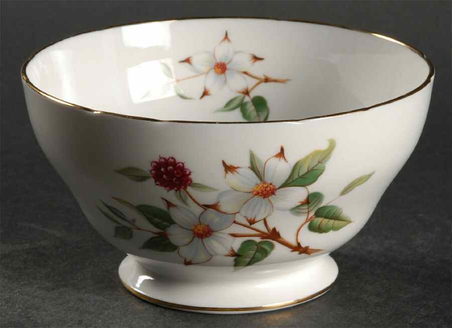 Dogwood Blossom Cranberry Bowl by Hammersley-1