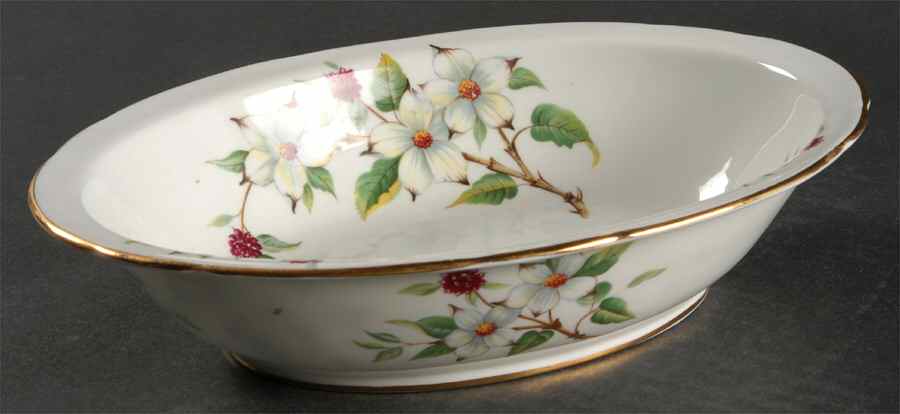 Dogwood Blossom 9" Oval Vegetable Bowl by Hammersley-1