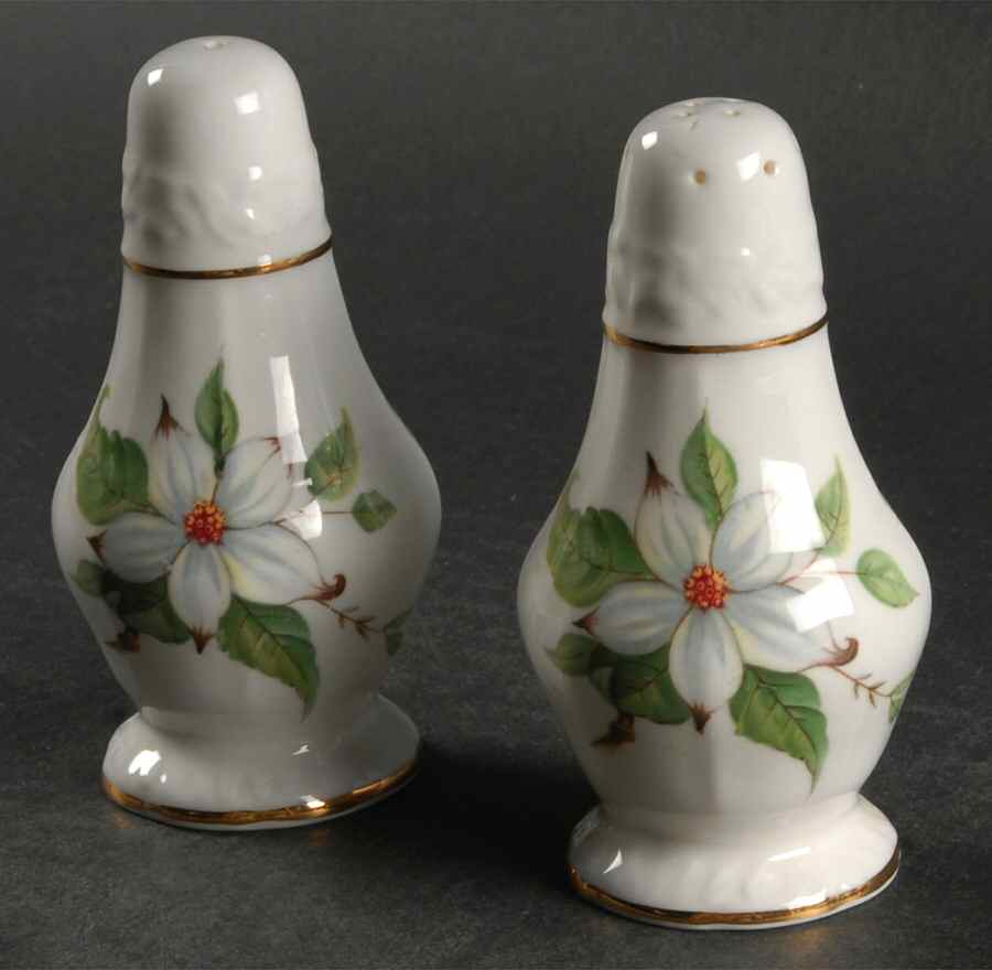 Dogwood Blossom Salt & Pepper Set by Hammersley-1