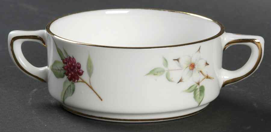 Dogwood Blossom Stacking Mini Open Sugar Bowl by Hammersley-1