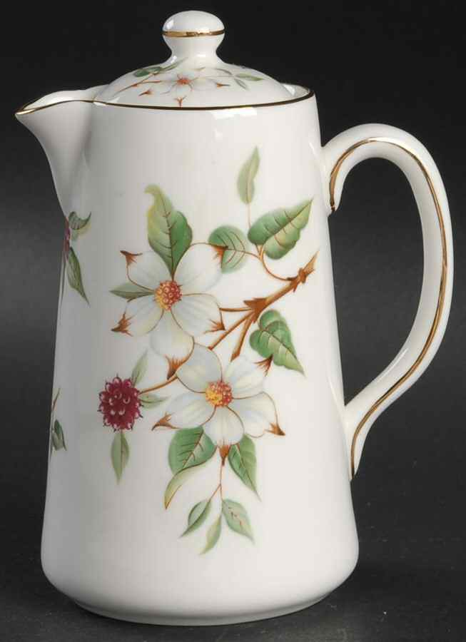 Dogwood Blossom Large Syrup with Lid by Hammersley-1