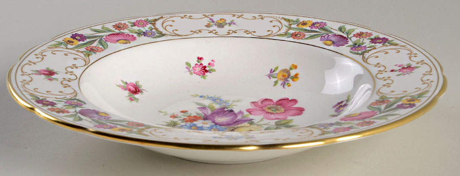Dresden Sprays Rim Soup Bowl by Hammersley-1