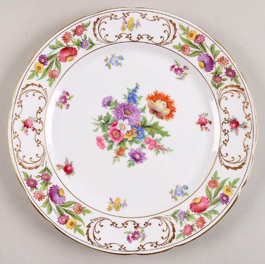 Dresden Sprays Luncheon Plate by Hammersley-1