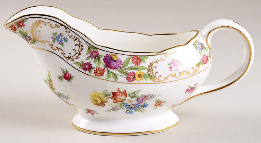 Dresden Sprays Gravy Boat by Hammersley-1