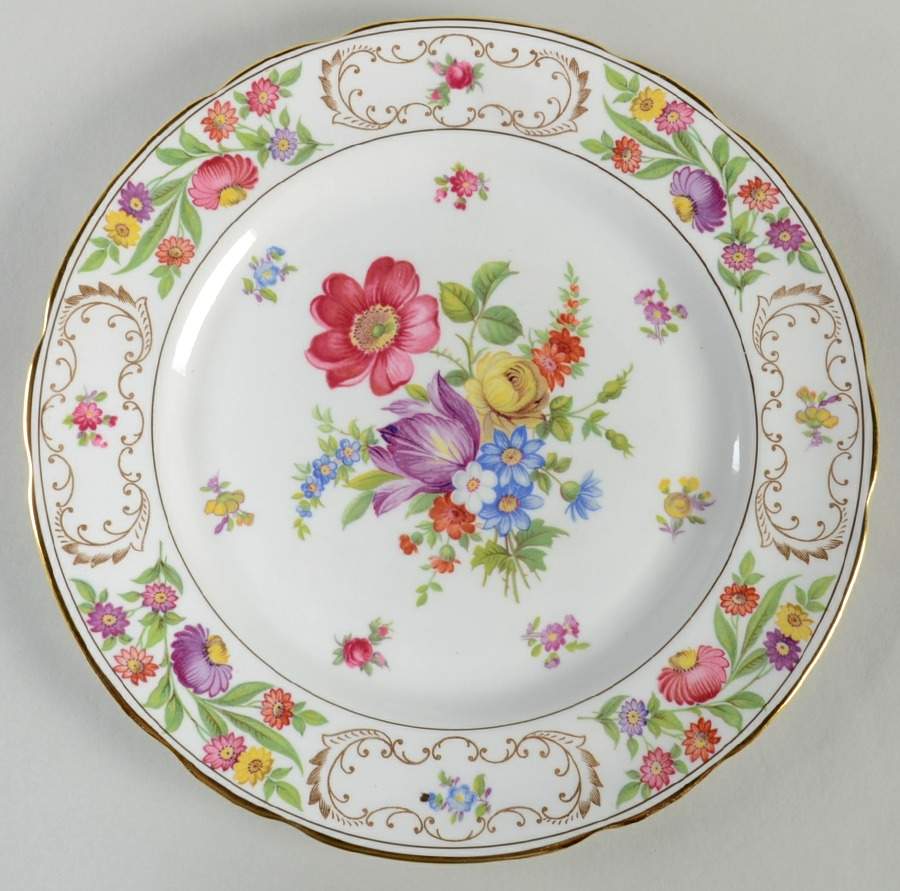 Dresden Sprays Dinner Plate by Hammersley-1