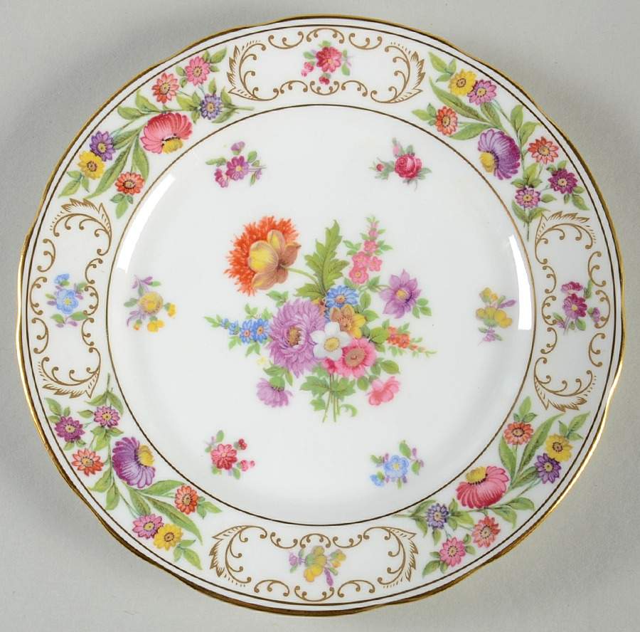 Dresden Sprays Bread & Butter Plate by Hammersley-1