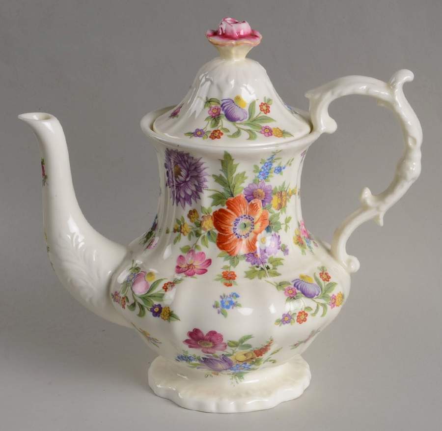 Dresden Sprays Mini Coffee Pot & Lid by Hammersley-1