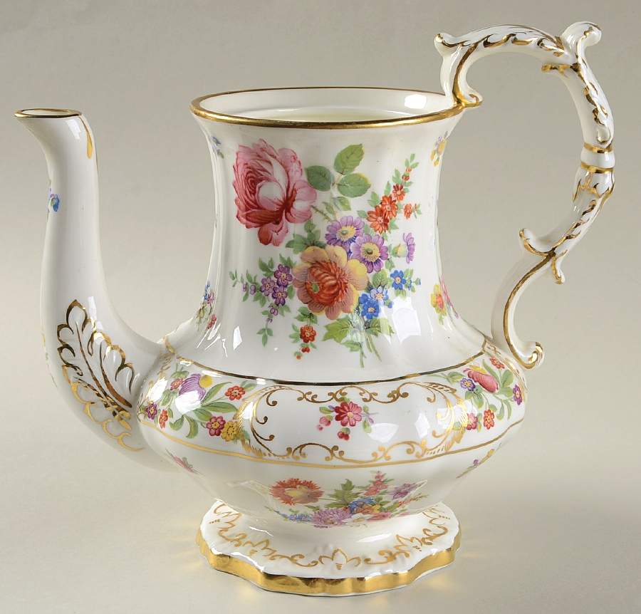 Dresden Sprays Coffee Pot No Lid by Hammersley-1