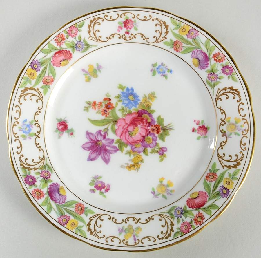 Dresden Sprays Bread & Butter Plate by Hammersley-1