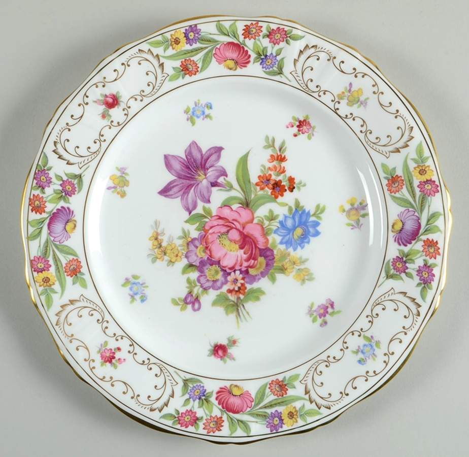 Dresden Sprays Dinner Plate by Hammersley-1