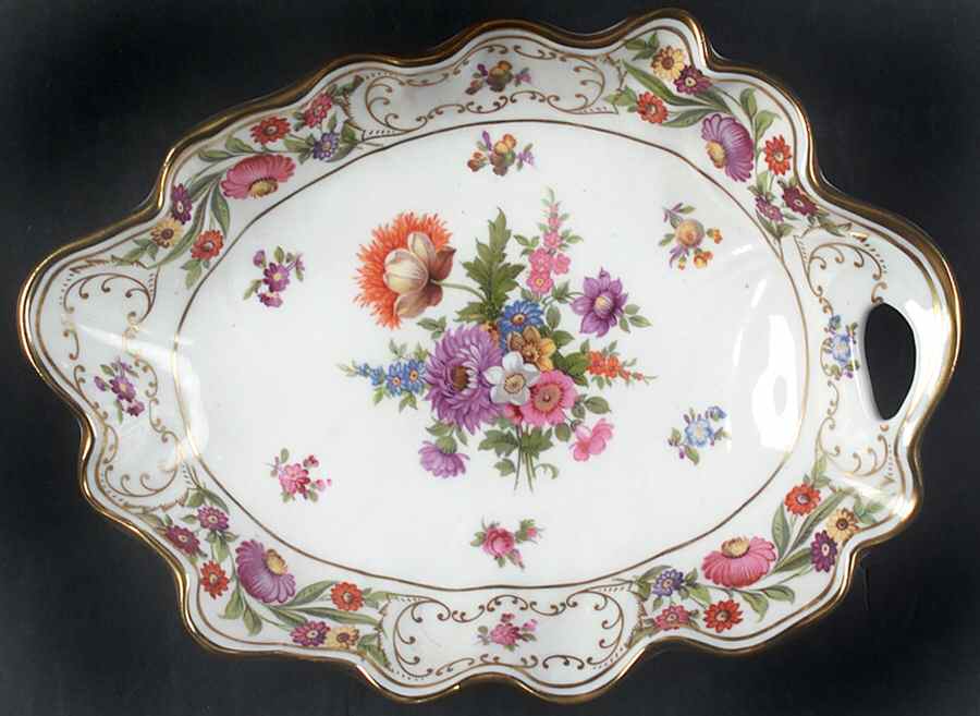 Dresden Sprays Leaf Shaped Dish by Hammersley-1
