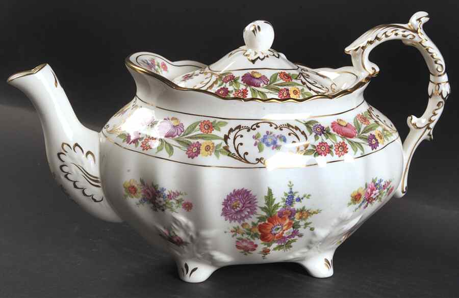 Dresden Sprays Teapot & Lid by Hammersley-1