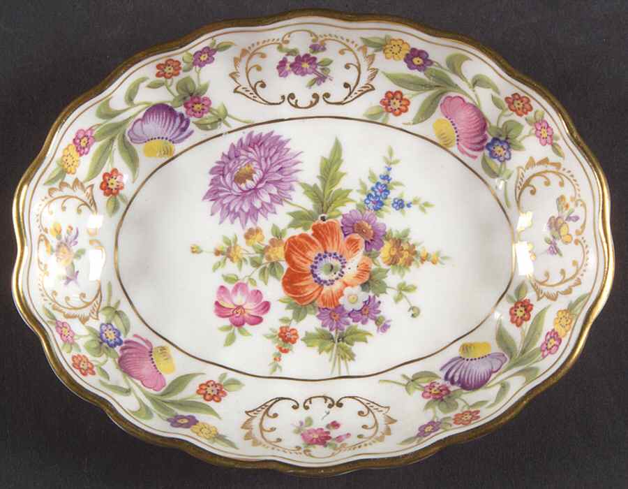 Dresden Sprays 5" Oval Sweet Meat Dish by Hammersley-1