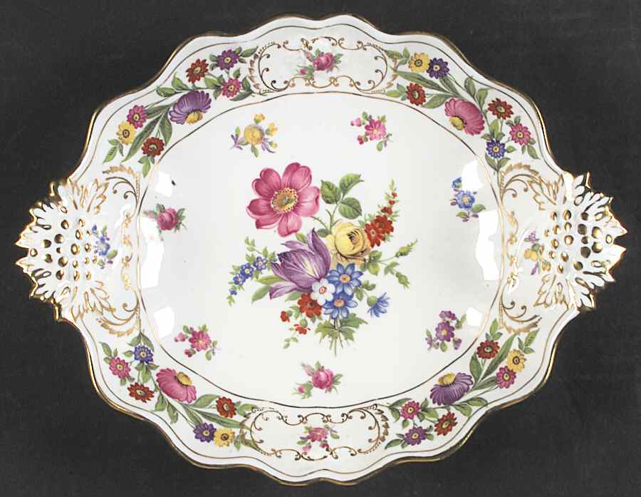 Dresden Sprays Oblong Sweet Meat Dish by Hammersley-1