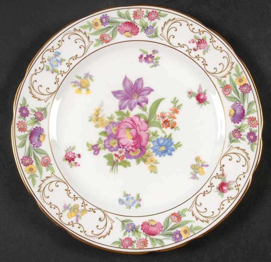 Dresden Sprays Salad Plate by Hammersley-1