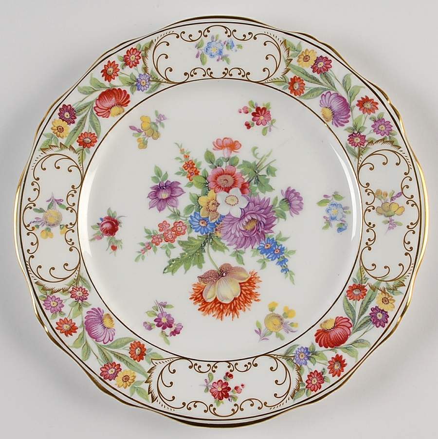 Dresden Sprays Salad Plate by Hammersley-1