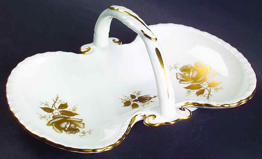 Golden Glory Handled Candy Dish by Hammersley-1