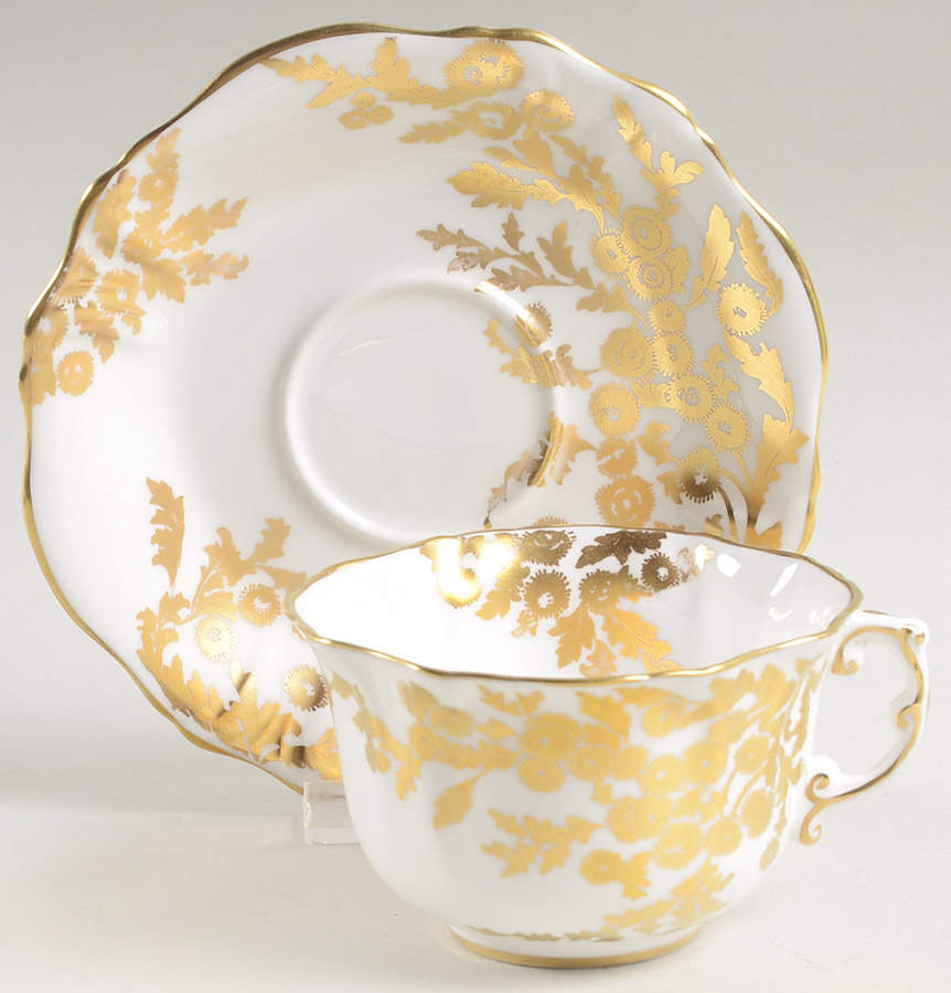 Golden Tansy Flat Cup & Saucer Set by Hammersley-1