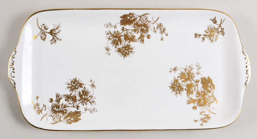 Golden Tansy 13" Sandwich Tray by Hammersley-1