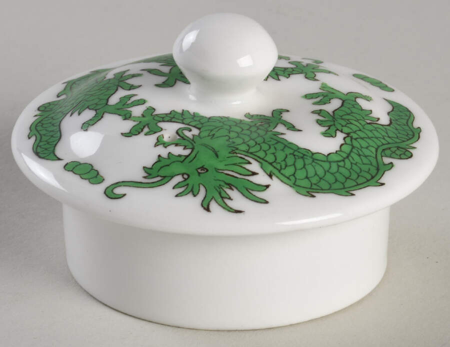 Green Dragon Lid for Mini Teapot by Hammersley-1